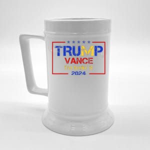 Trump Vance IM Lovin It 2024 Funny Saying Quote Trump Beer Stein