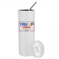 Trump Vance IM Lovin It 2024 Funny Saying Quote Trump Stainless Steel Tumbler