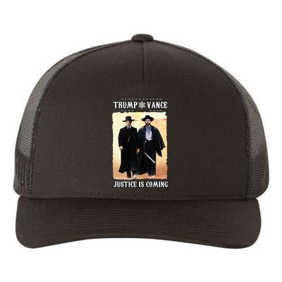 Trump Vance Justice Is Coming Yupoong Adult 5-Panel Trucker Hat