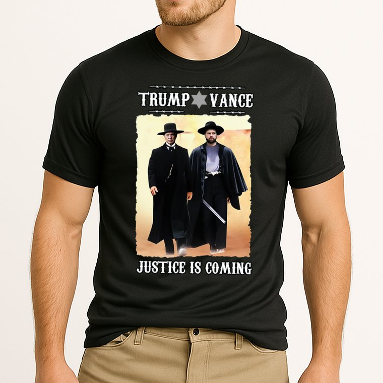 Trump Vance Justice Is Coming Cooling Performance Crew T-Shirt