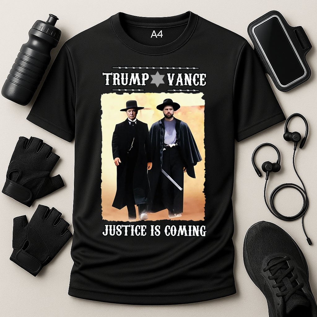 Trump Vance Justice Is Coming Cooling Performance Crew T-Shirt