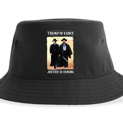 Trump Vance Justice Is Coming Sustainable Bucket Hat