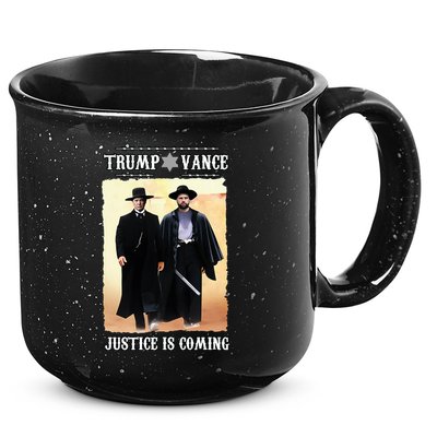 Trump Vance Justice Is Coming 15oz Campfire Ceramic Mug