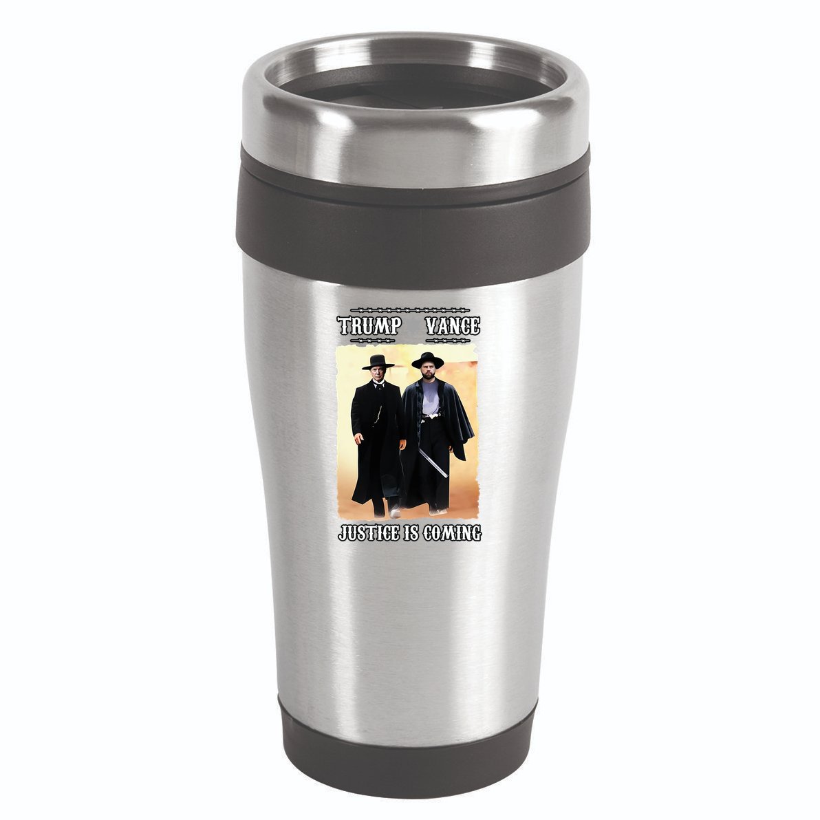 Trump Vance Justice Is Coming 16oz Travel Tumbler
