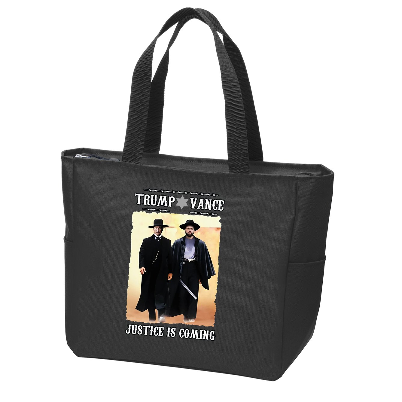 Trump Vance Justice Is Coming Zip Tote Bag