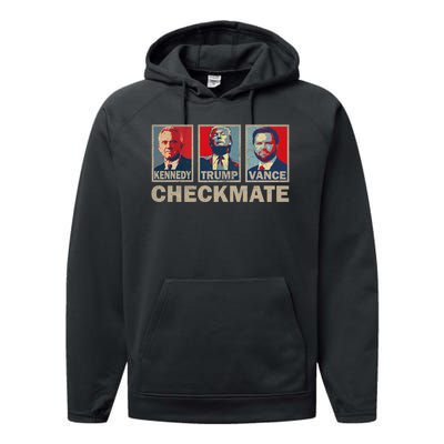 Trump Vance Kennedy Checkmate 2024 Election Republican Performance Fleece Hoodie