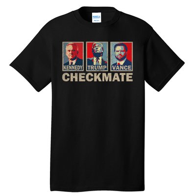 Trump Vance Kennedy Checkmate 2024 Election Republican Tall T-Shirt