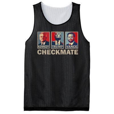 Trump Vance Kennedy Checkmate 2024 Election Republican Mesh Reversible Basketball Jersey Tank