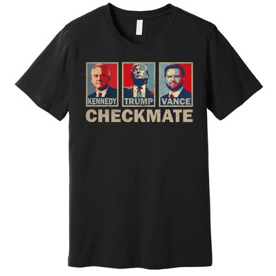 Trump Vance Kennedy Checkmate 2024 Election Republican Premium T-Shirt