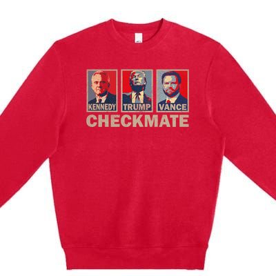 Trump Vance Kennedy Checkmate 2024 Election Republican Premium Crewneck Sweatshirt