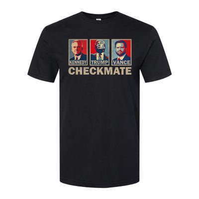 Trump Vance Kennedy Checkmate 2024 Election Republican Softstyle CVC T-Shirt