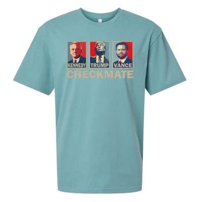 Trump Vance Kennedy Checkmate 2024 Election Republican Sueded Cloud Jersey T-Shirt