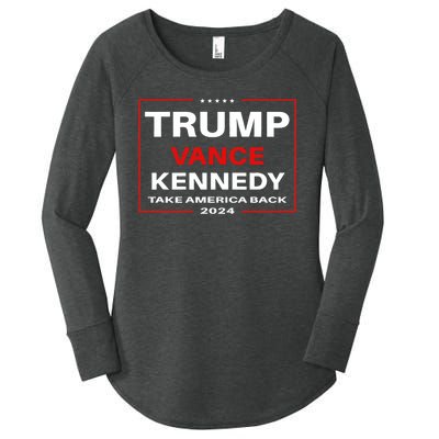 Trump Vance Kennedy Take America Back Again Women's Perfect Tri Tunic Long Sleeve Shirt