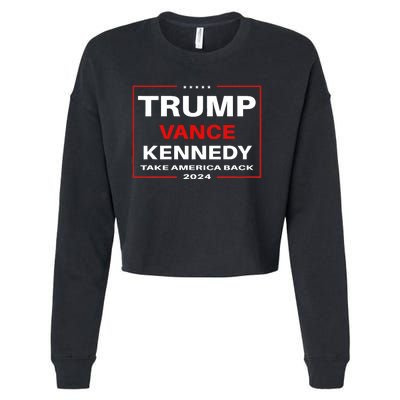 Trump Vance Kennedy Take America Back Again Cropped Pullover Crew