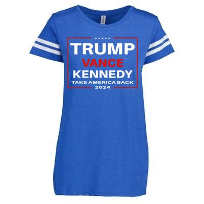 Trump Vance Kennedy Take America Back Again Enza Ladies Jersey Football T-Shirt