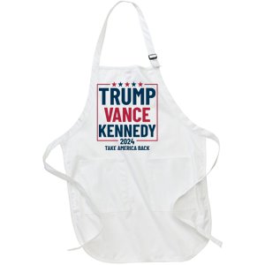 Trump Vance Kennedy Take America Back Again Full-Length Apron With Pockets