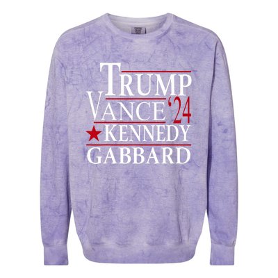 Trump Vance Kennedy Gabbard 2024 Election Colorblast Crewneck Sweatshirt