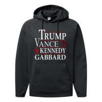 Trump Vance Kennedy Gabbard 2024 Election Performance Fleece Hoodie