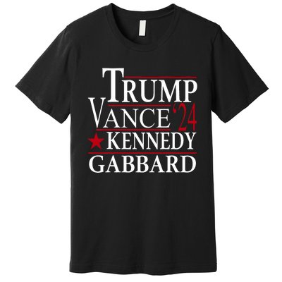 Trump Vance Kennedy Gabbard 2024 Election Premium T-Shirt