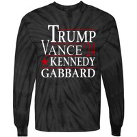 Trump Vance Kennedy Gabbard 2024 Election Tie-Dye Long Sleeve Shirt