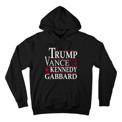 Trump Vance Kennedy Gabbard 2024 Election Tall Hoodie