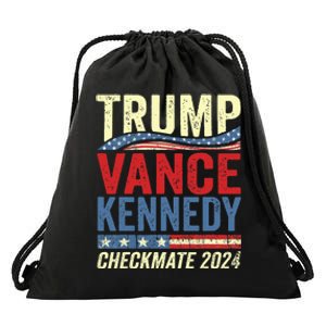 Trump Vance Kennedy Checkmate 2024 Election Republican Drawstring Bag