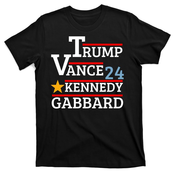 Trump Vance Kennedy Gabbard 2024 President Election T-Shirt