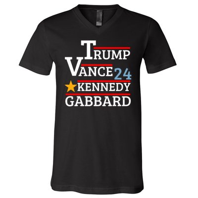 Trump Vance Kennedy Gabbard 2024 President Election V-Neck T-Shirt