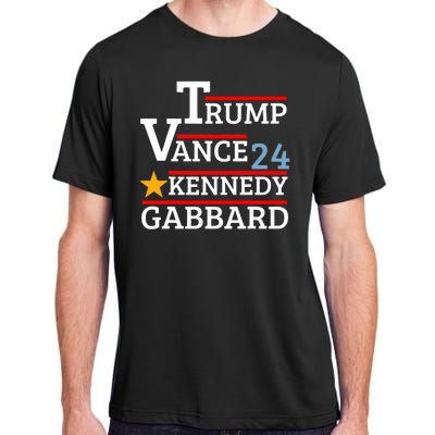 Trump Vance Kennedy Gabbard 2024 President Election Adult ChromaSoft Performance T-Shirt