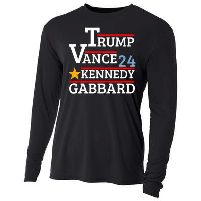 Trump Vance Kennedy Gabbard 2024 President Election Cooling Performance Long Sleeve Crew