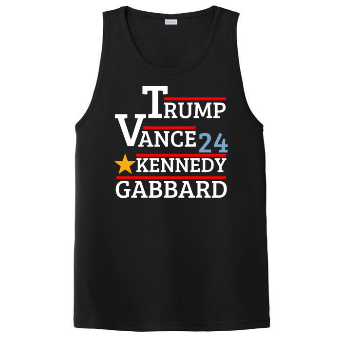 Trump Vance Kennedy Gabbard 2024 President Election PosiCharge Competitor Tank