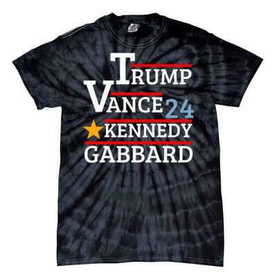 Trump Vance Kennedy Gabbard 2024 President Election Tie-Dye T-Shirt