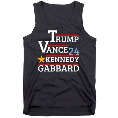 Trump Vance Kennedy Gabbard 2024 President Election Tank Top