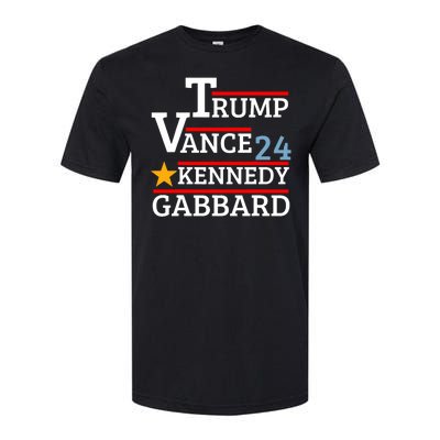 Trump Vance Kennedy Gabbard 2024 President Election Softstyle CVC T-Shirt