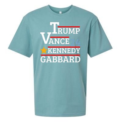 Trump Vance Kennedy Gabbard 2024 President Election Sueded Cloud Jersey T-Shirt