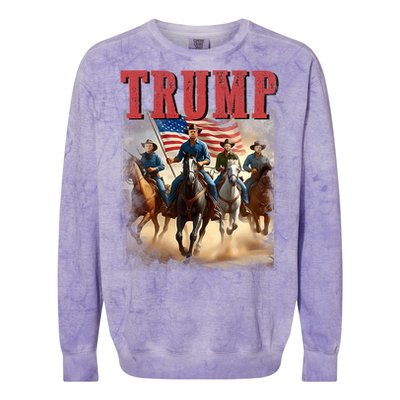 Trump Vance Kennedy Presidential Election 2024 Colorblast Crewneck Sweatshirt