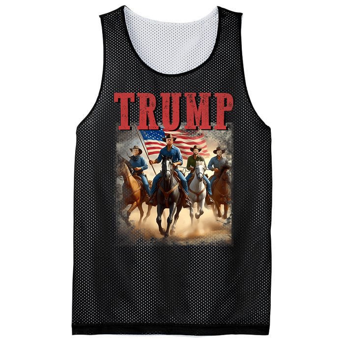 Trump Vance Kennedy Presidential Election 2024 Mesh Reversible Basketball Jersey Tank