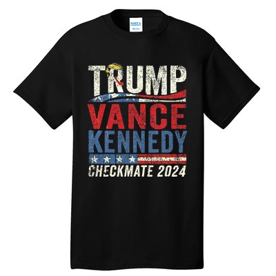 Trump Vance Kennedy Checkmate 2024 Election Republican Tall T-Shirt