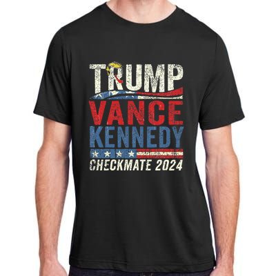 Trump Vance Kennedy Checkmate 2024 Election Republican Adult ChromaSoft Performance T-Shirt