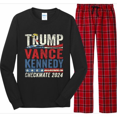 Trump Vance Kennedy Checkmate 2024 Election Republican Long Sleeve Pajama Set