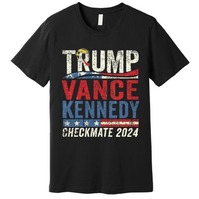 Trump Vance Kennedy Checkmate 2024 Election Republican Premium T-Shirt