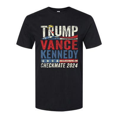 Trump Vance Kennedy Checkmate 2024 Election Republican Softstyle CVC T-Shirt