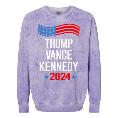 Trump Vance Kennedy 2024 Election Donald Trump Vp President Colorblast Crewneck Sweatshirt