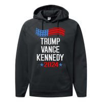 Trump Vance Kennedy 2024 Election Donald Trump Vp President Performance Fleece Hoodie