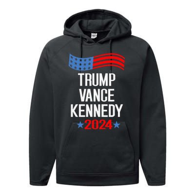 Trump Vance Kennedy 2024 Election Donald Trump Vp President Performance Fleece Hoodie