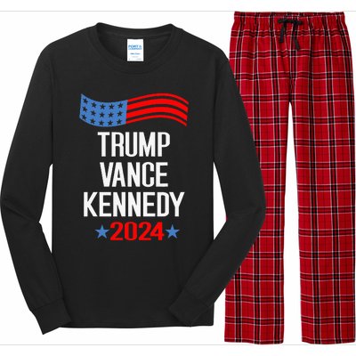 Trump Vance Kennedy 2024 Election Donald Trump Vp President Long Sleeve Pajama Set