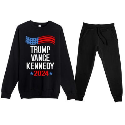 Trump Vance Kennedy 2024 Election Donald Trump Vp President Premium Crewneck Sweatsuit Set