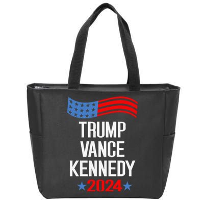 Trump Vance Kennedy 2024 Election Donald Trump Vp President Zip Tote Bag