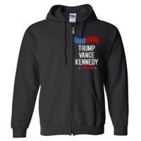 Trump Vance Kennedy 2024 Election Donald Trump Vp President Full Zip Hoodie