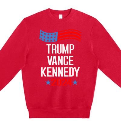 Trump Vance Kennedy 2024 Election Donald Trump Vp President Premium Crewneck Sweatshirt